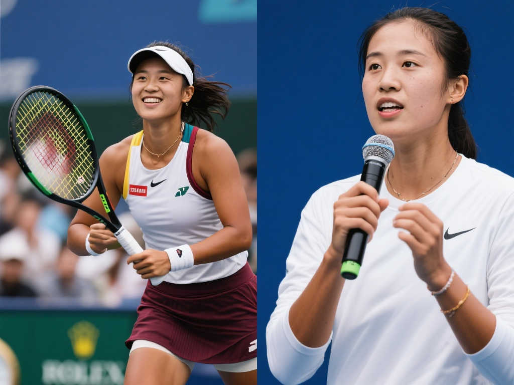 郑钦文:赛场沉稳表现,场外妙语连珠 郑钦文:赛场沉稳表现,场外妙语连珠